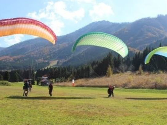 鬼首パラグライダー体験