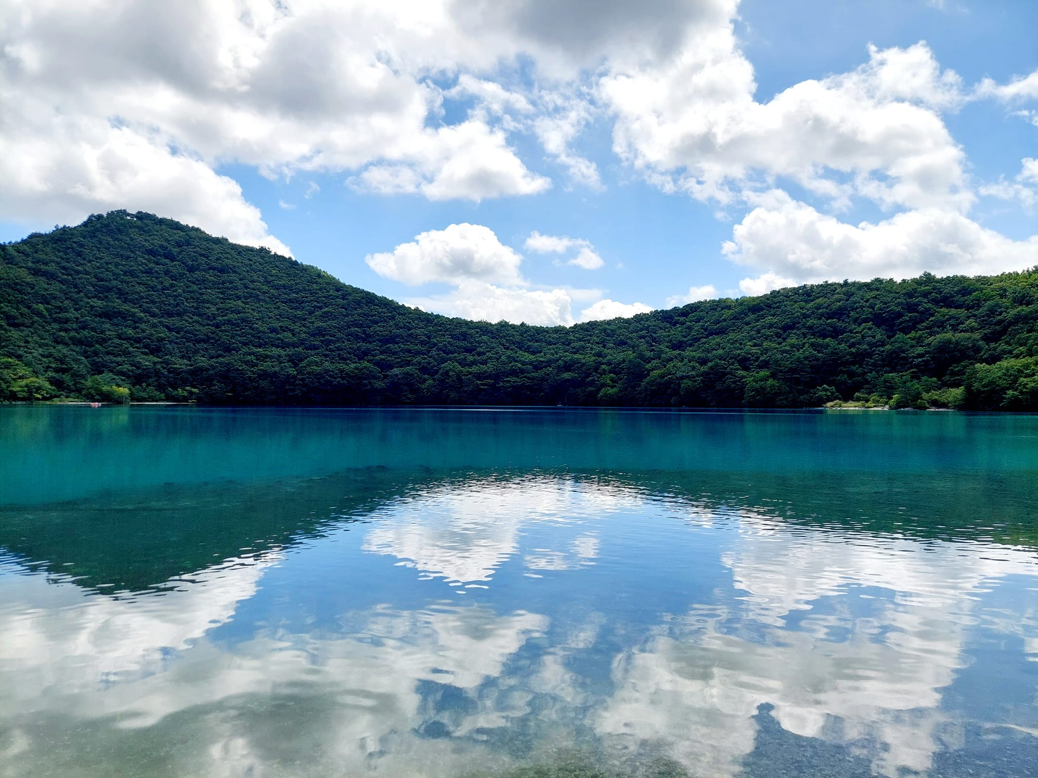 潟沼 湖面の様子